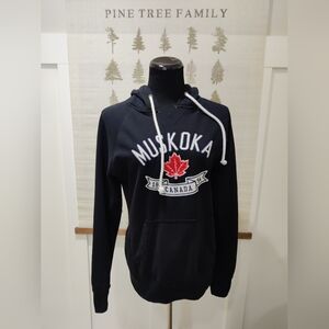 Campus Crew Muskoka Canada Hoodie Graphic Sweatshirt - Large